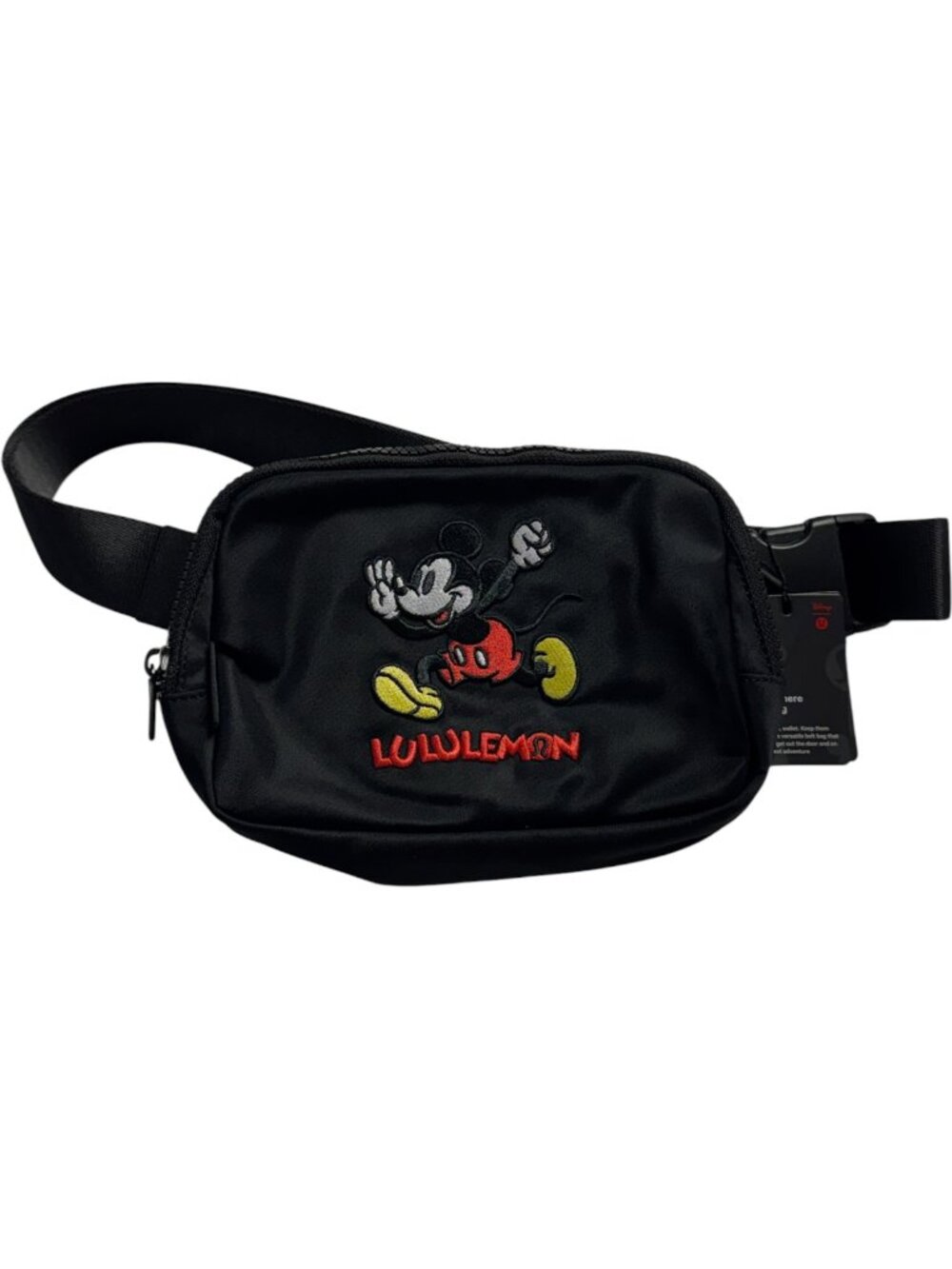 Lululemon x Disney Everywhere Belt Bag Black Mickey Mouse OSFA